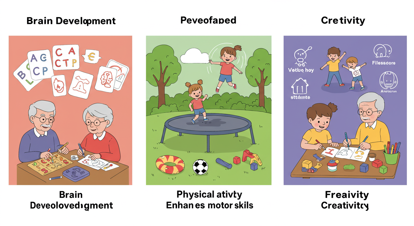 아이 발달에 좋은 손주 놀이법 그림
