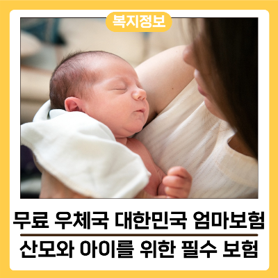 우체국 대한민국 엄마보험 알아보기