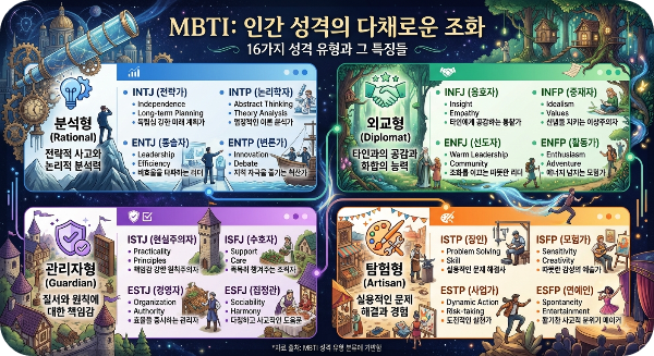 MBTI 무료검사 테스트 이미지