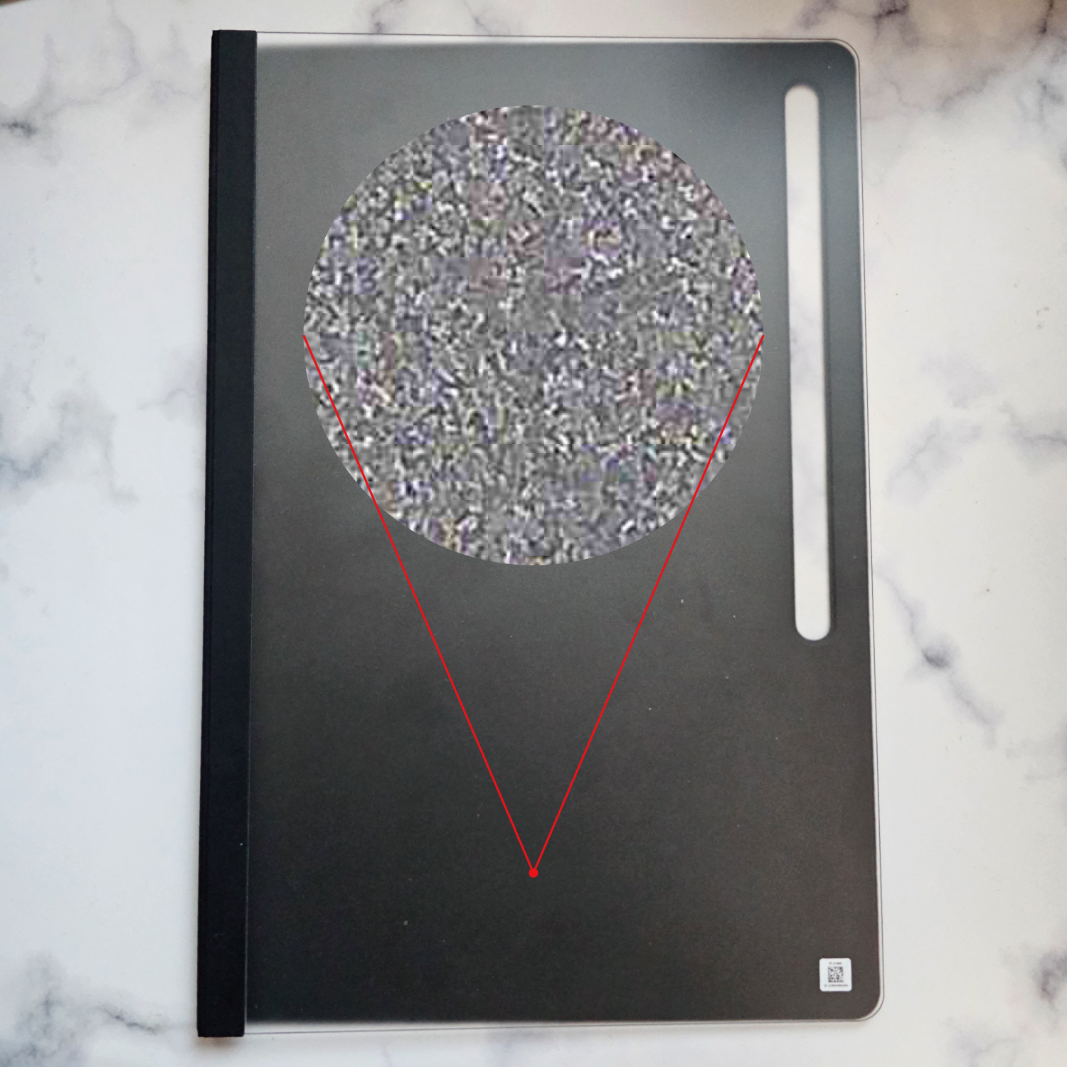 갤럭시탭S8 울트라 노트뷰 재질 확대 사진