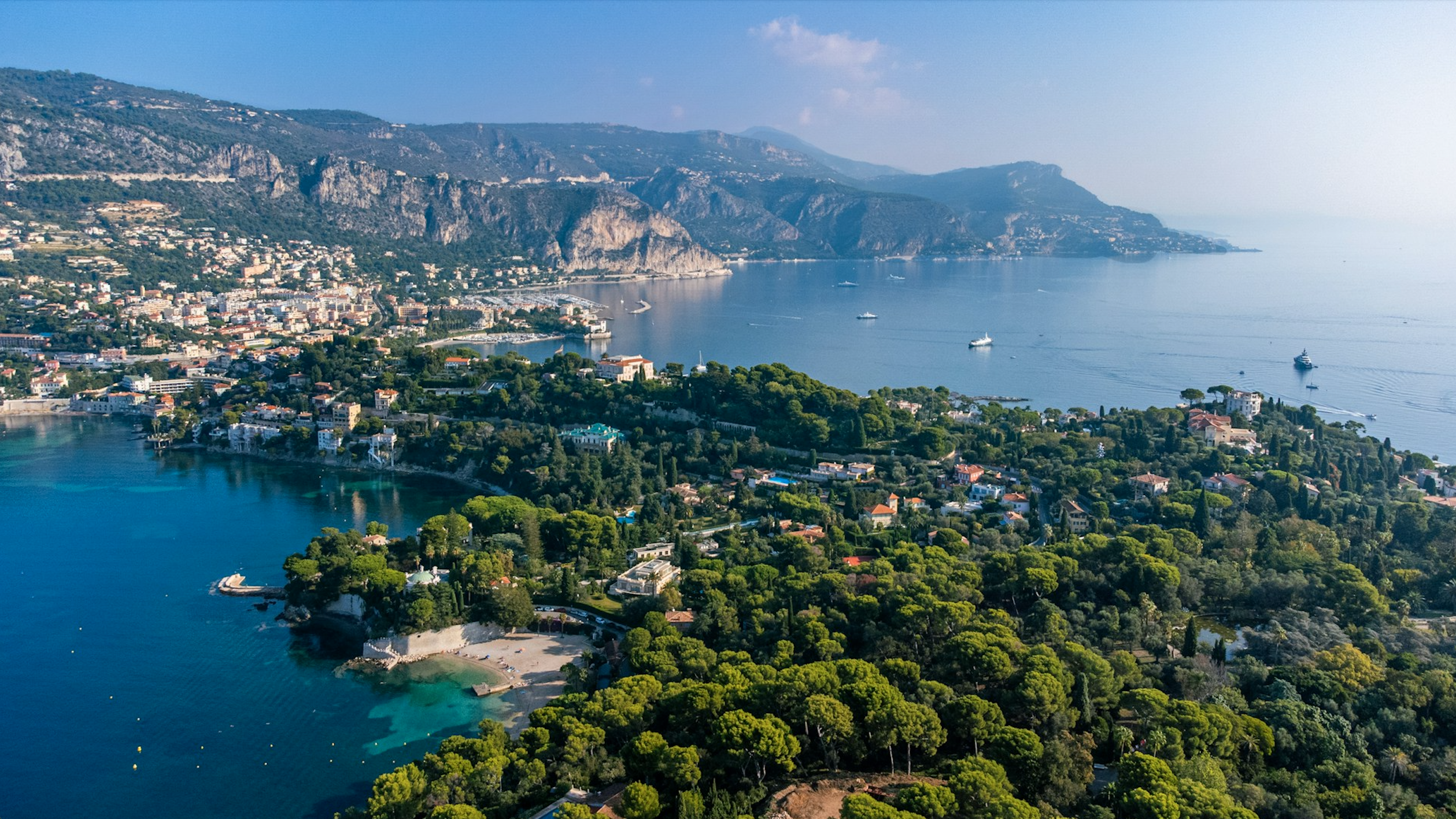 The stunning view of Saint-Jean-Cap-Ferrat on the French Riviera