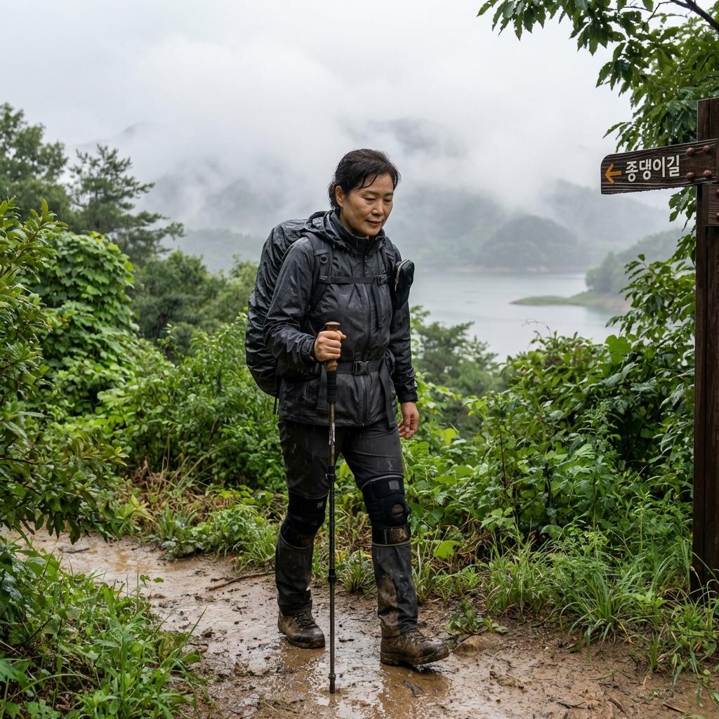 비 오는 날 종댕이길 산책 가능 여부 및 주의사항