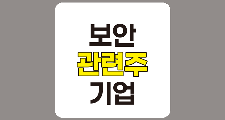 보안 관련주 TOP 10 상세 분석