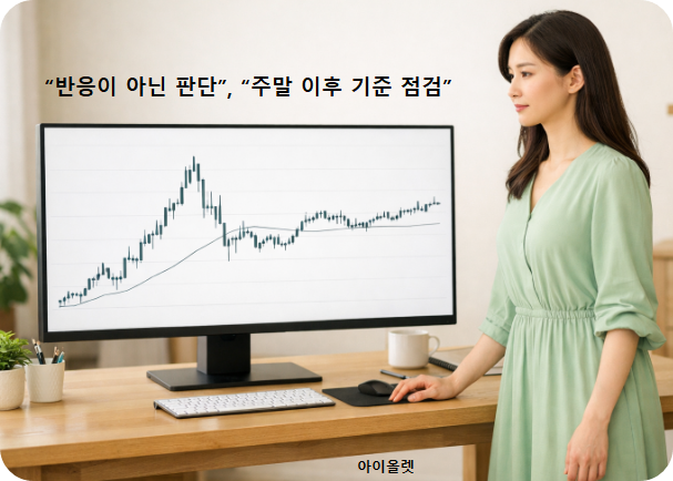 주말 이후, 신호를 판단으로 연결하는 기준