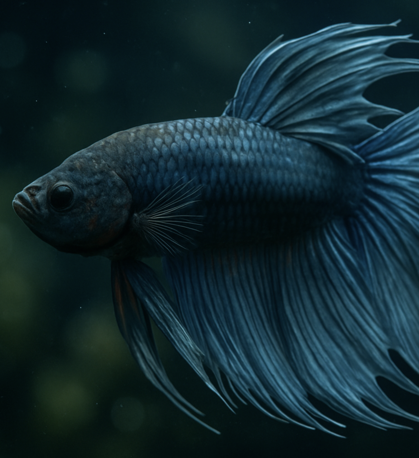 롱핀 지느러미 관리, 뜯김과 녹음병 예방법