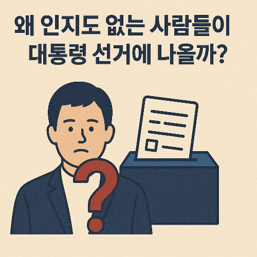 #대통령선거 #무명의후보 #정치참여 #정치신인 #정당전략공천 #사회이슈공론화 #청년정치 #출마이유