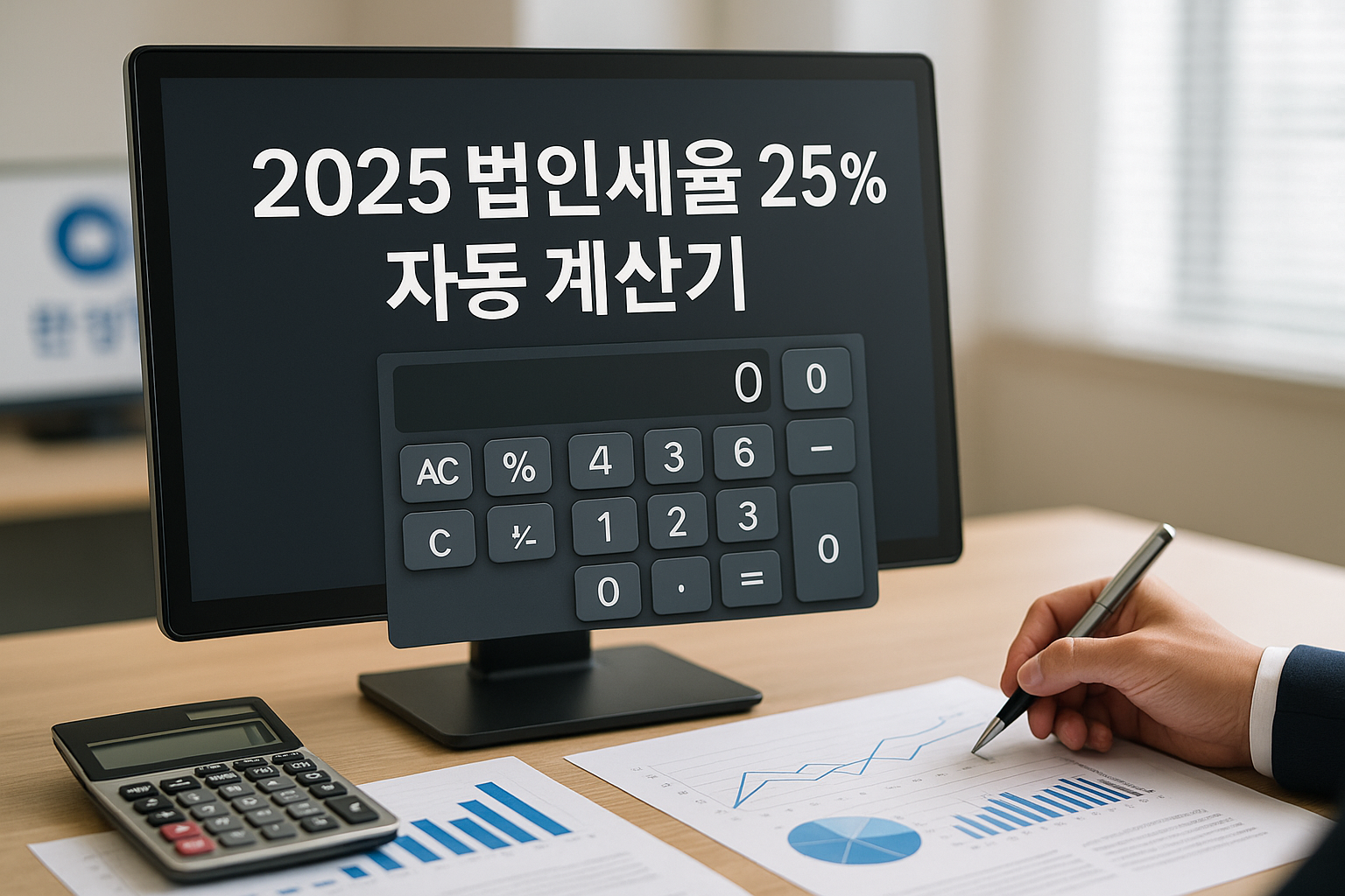 2025 법인세율 25% 자동 계산기 – 실제 세금 쉽게 계산하기 관련 이미지
