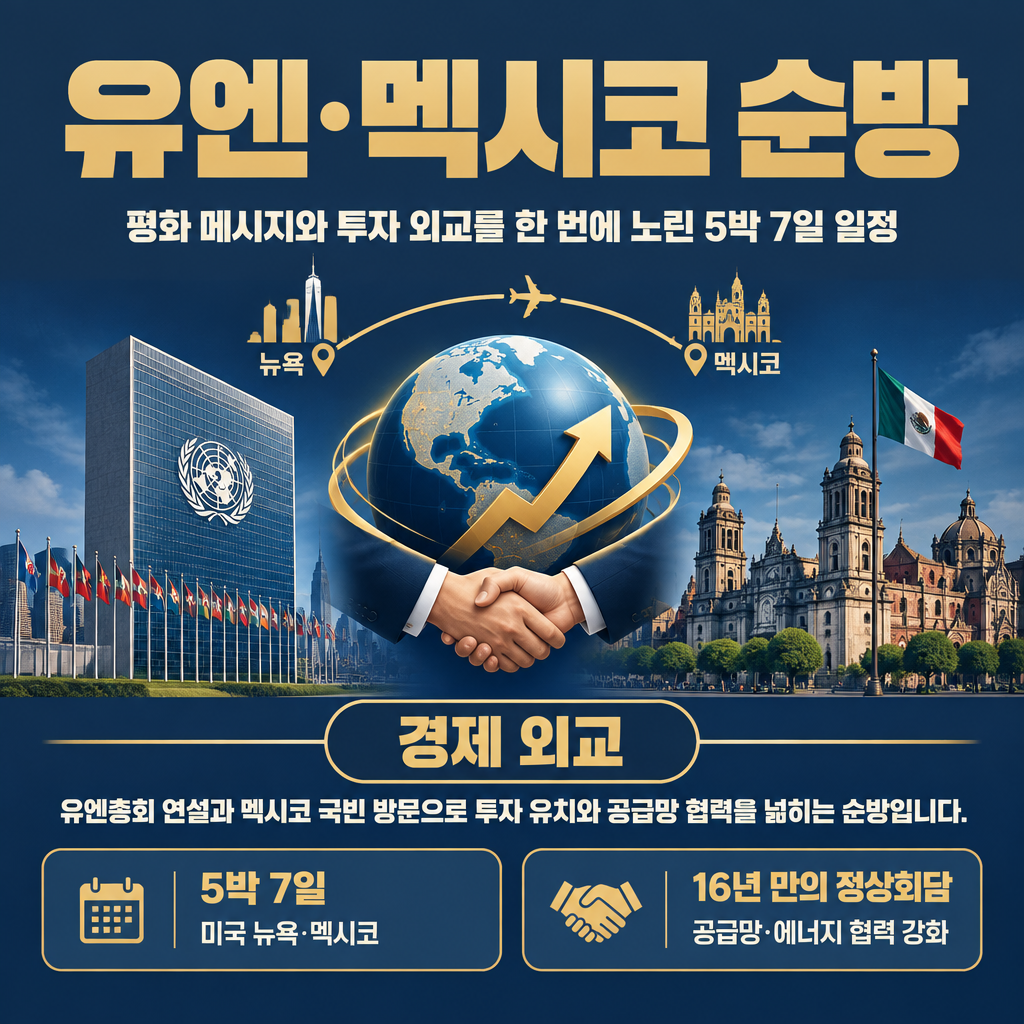 유엔&middot;멕시코 순방