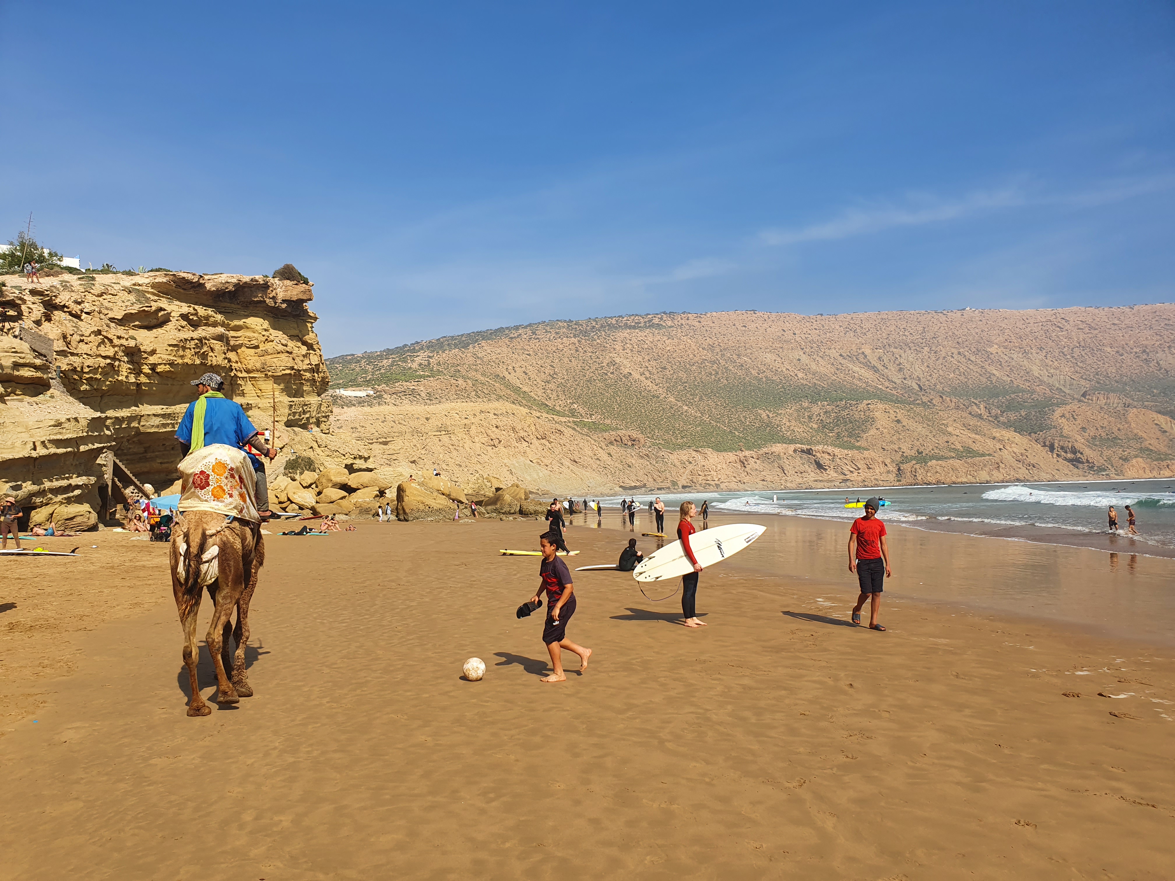 모로코 임수안 전설적인 매직 베이와 절벽