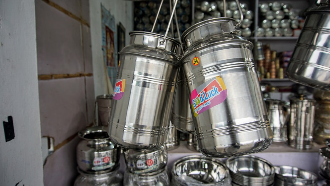 Stainless steel.
