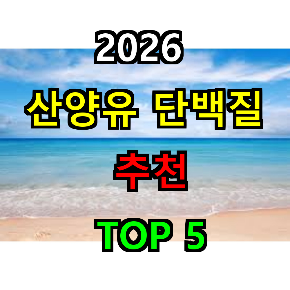 2026 산양유 단백질 추천 TOP 5