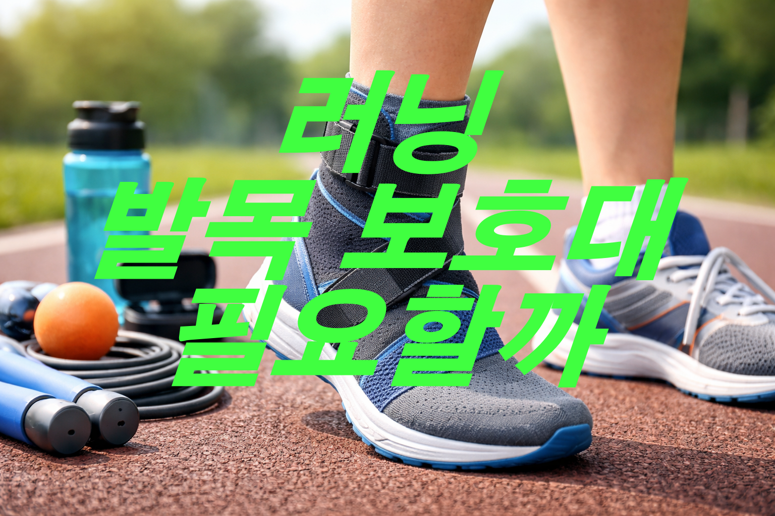 러닝 발목 보호대 필요할까?
