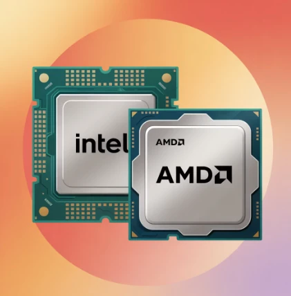 amd와 intel칩 예시 이미지