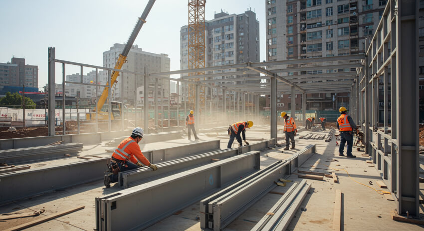 가설건축물 축조 현장