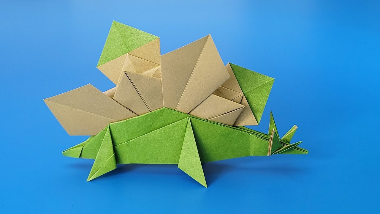 스테고사우루스 공룡 종이접기