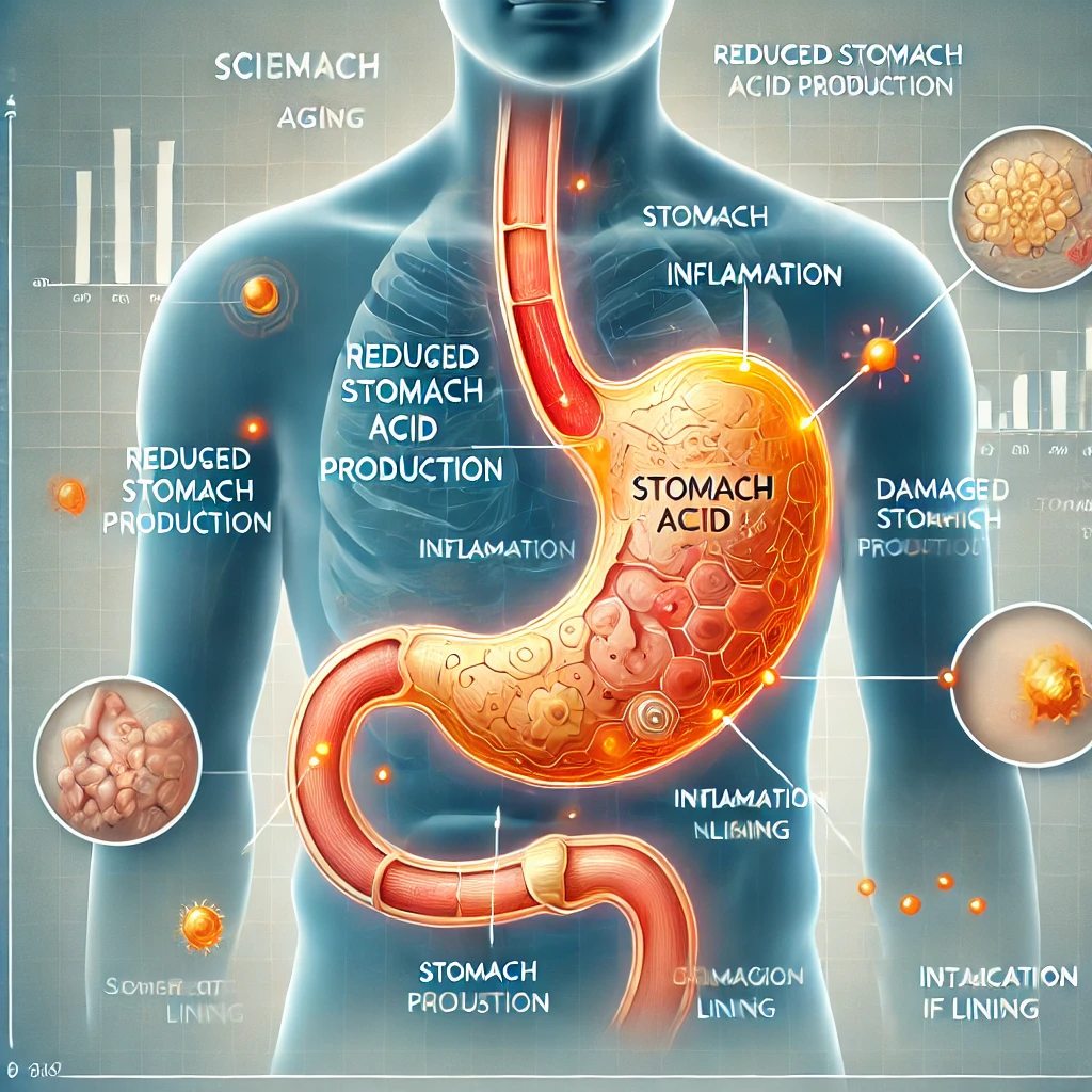 "위 노화가 진행되는 주요 원인과 소화 기능 저하 메커니즘"