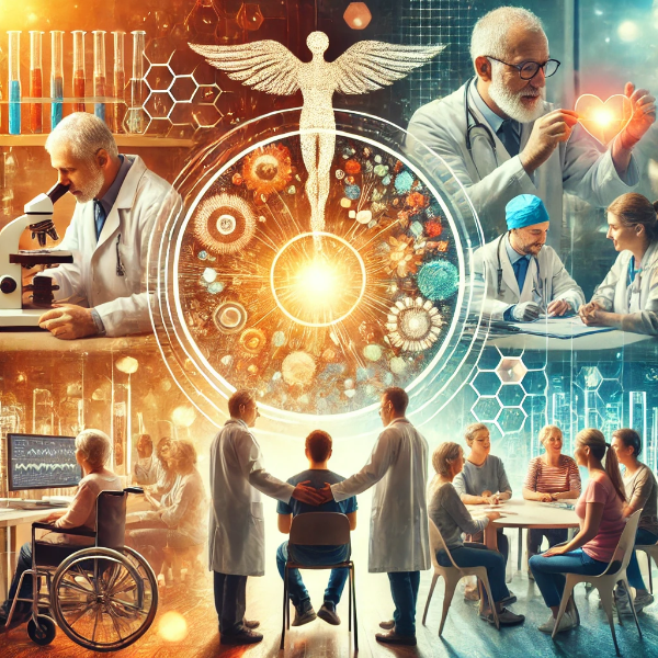 희귀난치성 질환 치료하는 이미지