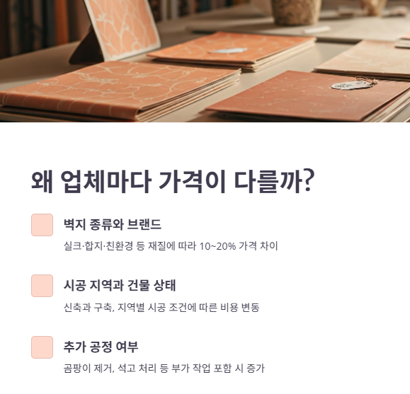 부산 도배 시공, 왜 업체마다 가격이 다를까?