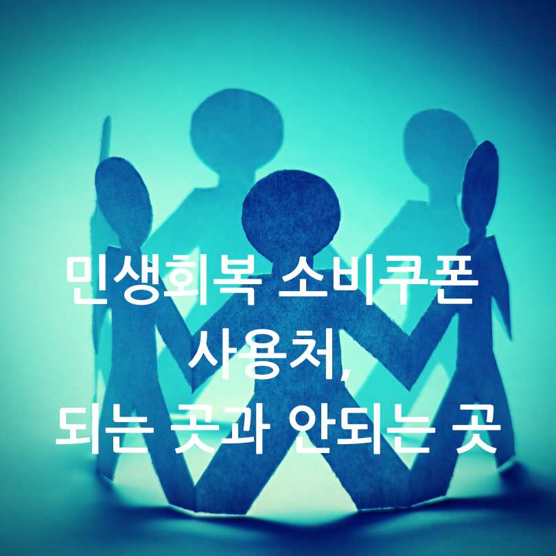 민생회복 소비쿠폰 사용처