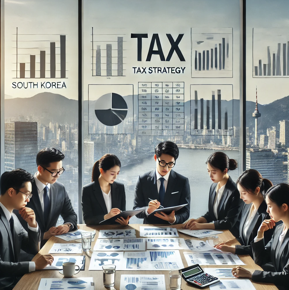 세금관련 문서를 검토하며 최적의 절세 방안을 모색하는 장면