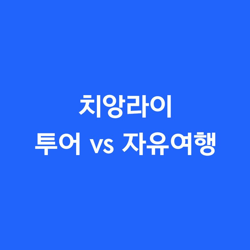 치앙라이 투어 vs 자유여행