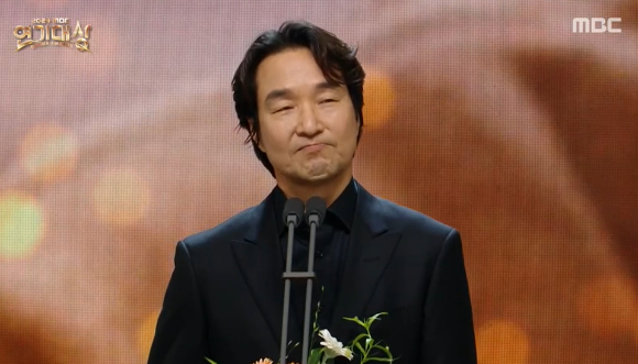 한석규가 '2024 MBC연기대상' 대상을 수상했다. [사진=MBC 방송화면 캡처]