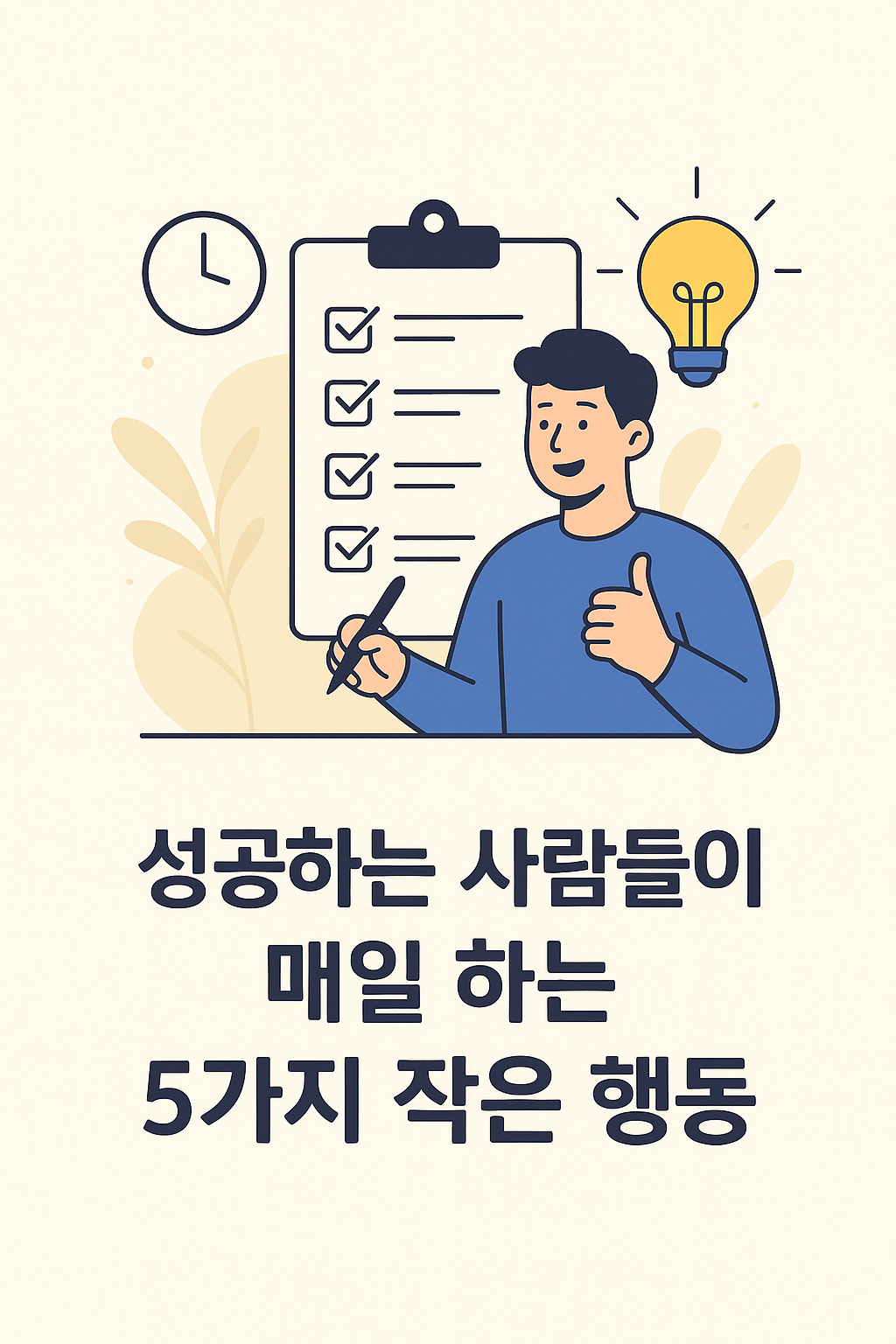 성공하는 사람들의 5가지 행동