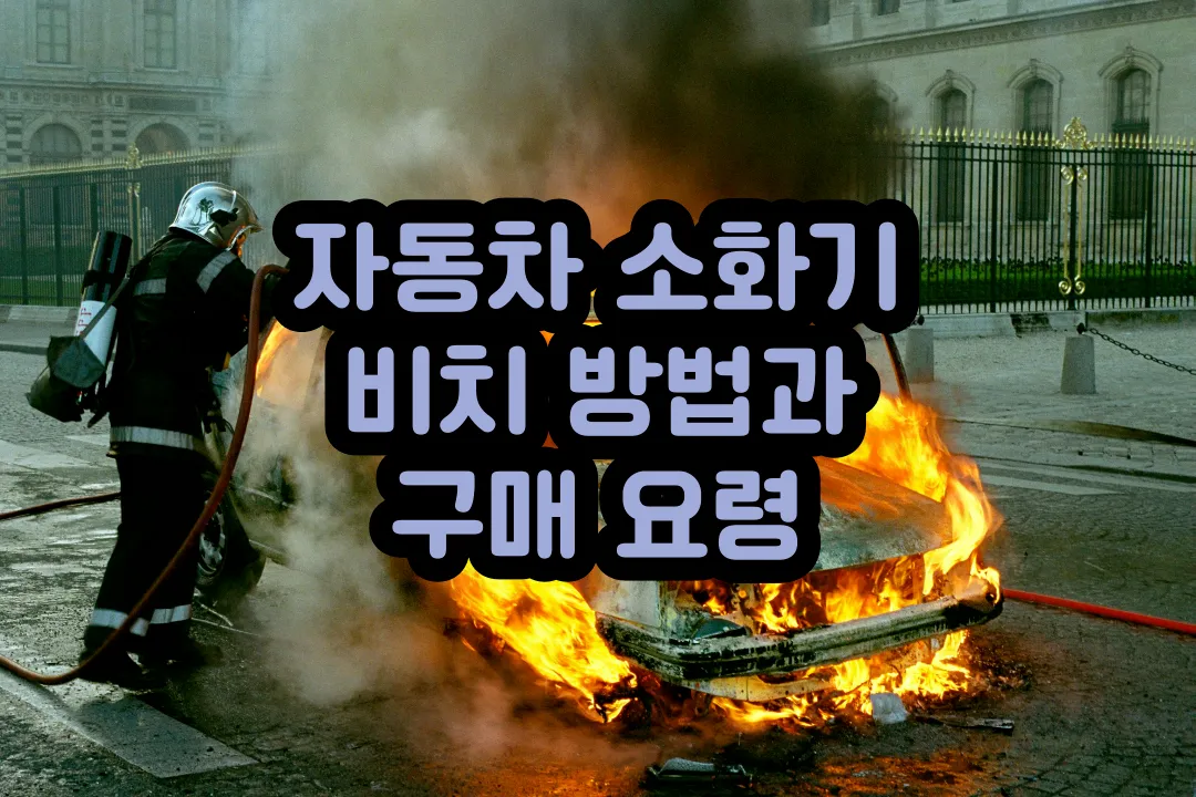 자동차 소화기 비치 구매 추천