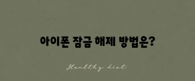 아이폰 비밀번호 찾기와 애플 계정 복구를 위한 완벽 가이드입니다!