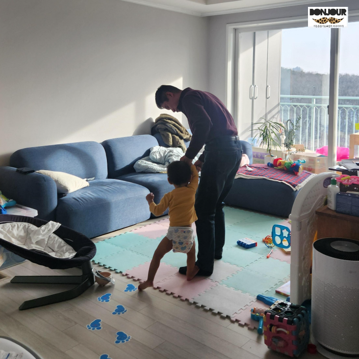 17개월 아기 아빠와 발달 놀이 대근육 소근육 훈련