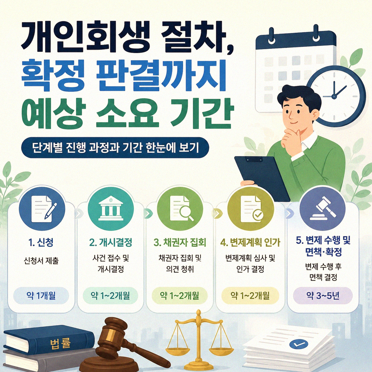개인회생 확정까지 얼마나 걸릴까요? 제 경험담