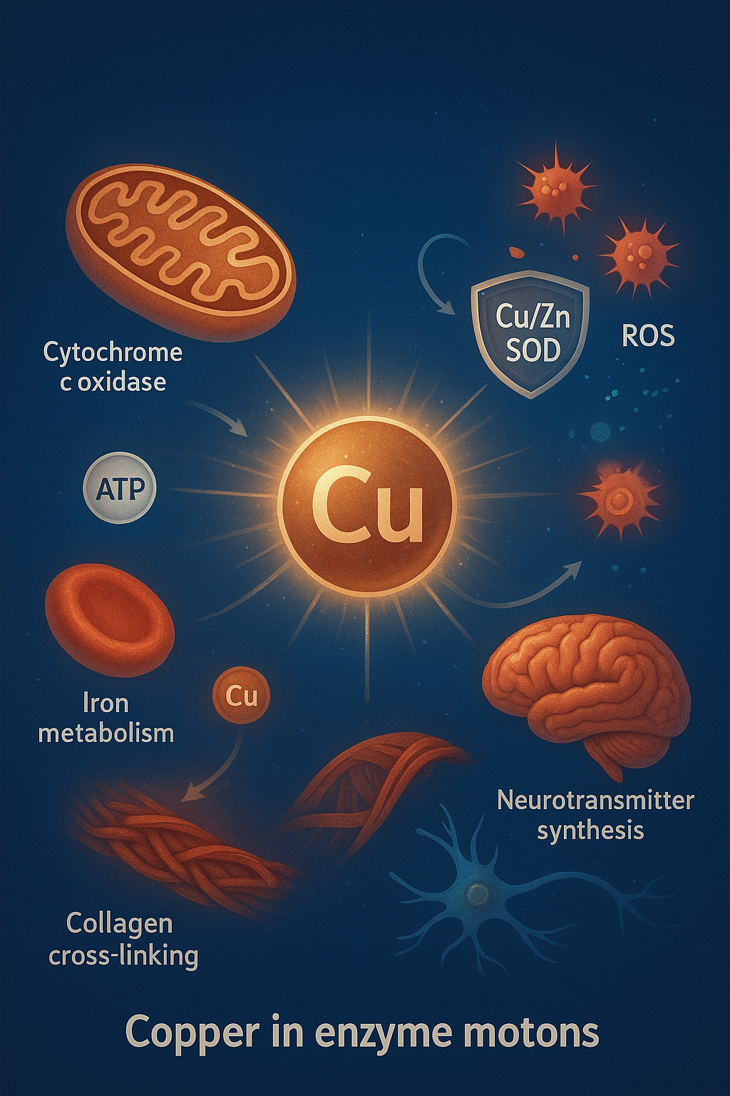 콜라겐 섬유가 구리 효소에 의해 교차 결합
