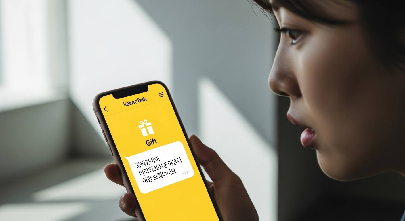 카톡 선물하기&#44; 선물 잘못보냄