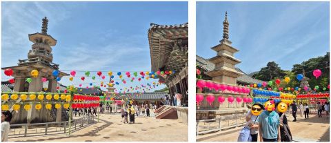 연등으로 화려한 불국사 경내