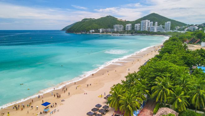 대동해의 해변 전경