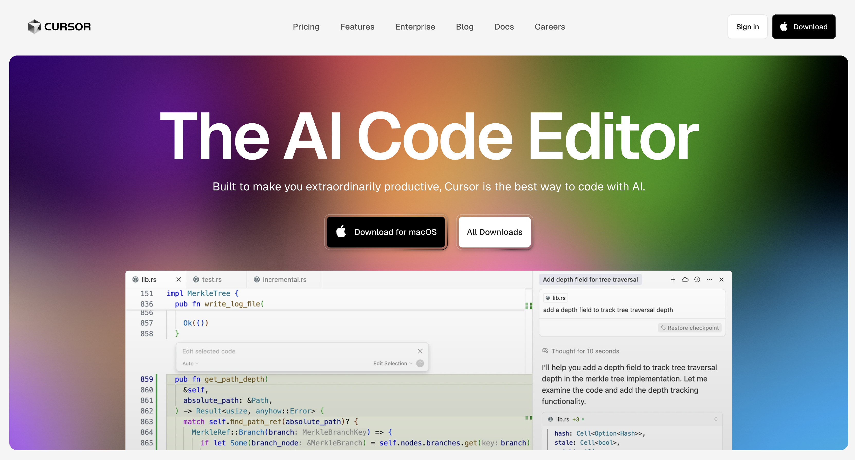 Cursor AI code editor