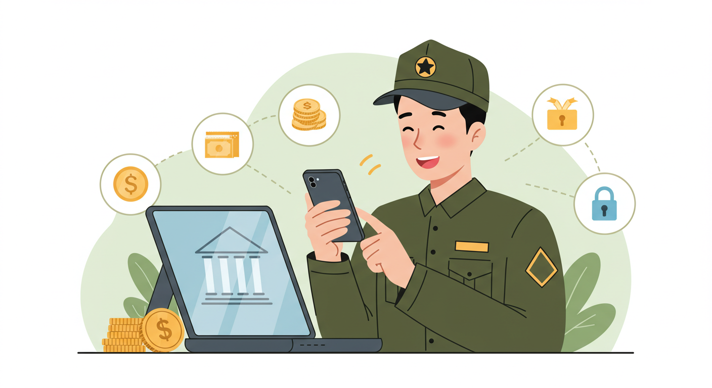 은행방문해지, 조기전역지원금, 군인재무관리