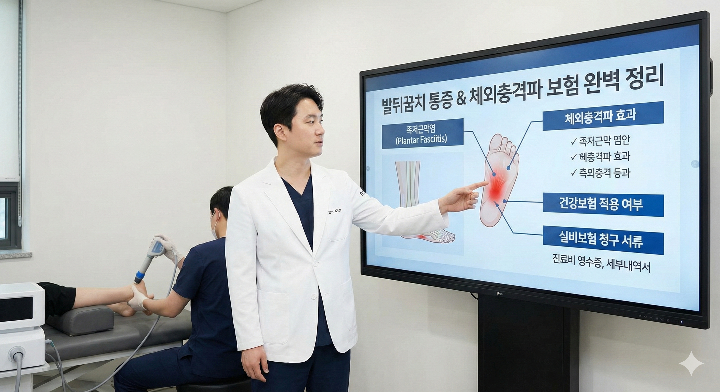 발뒤꿈치 통증에 체외충격파 맞았더니 보험적용 실비청구 완벽 정리