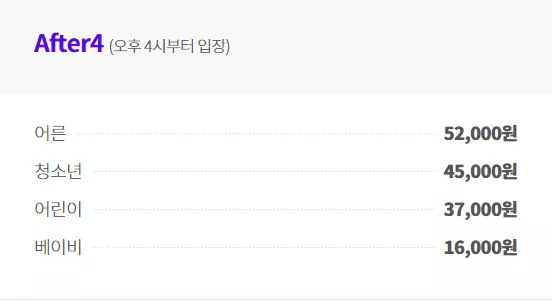 롯데월드 after4