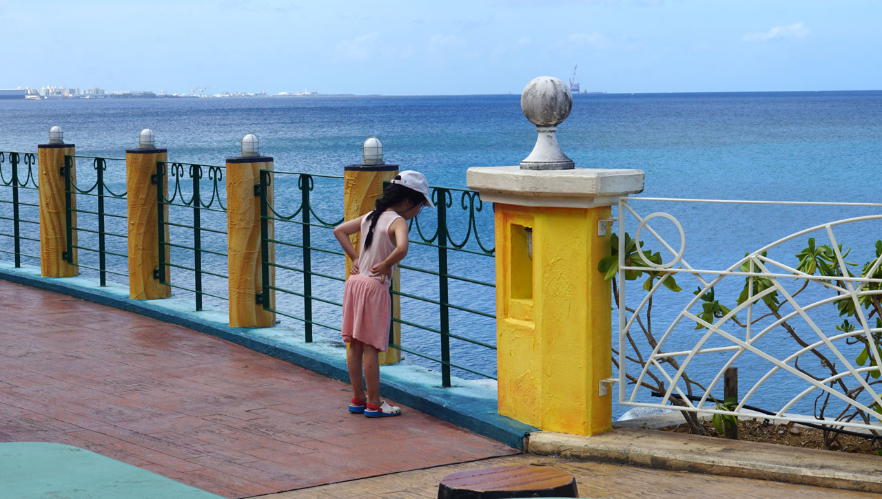 Walking on the Sunset Walk Chatan.