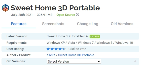 Sweet-Home-3D-Portable