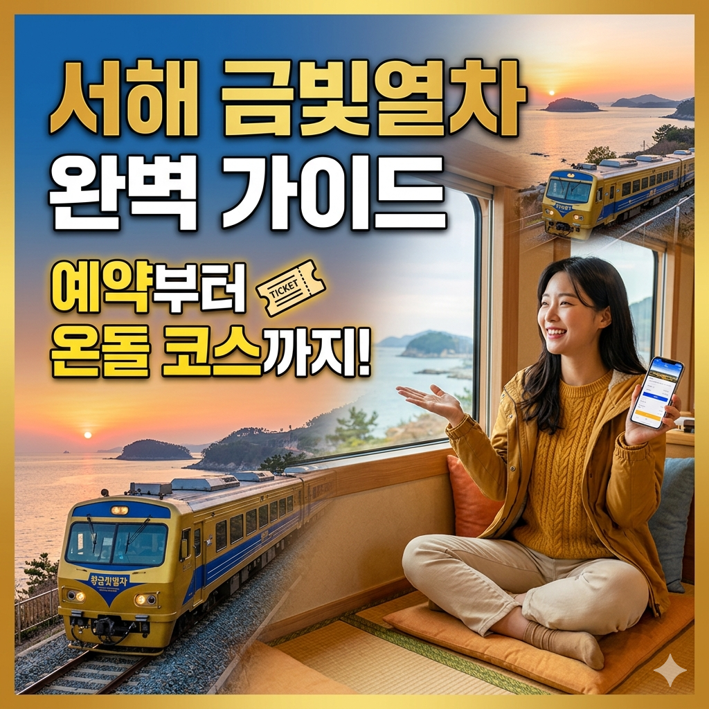서해 금빛열차 예약하러 가기