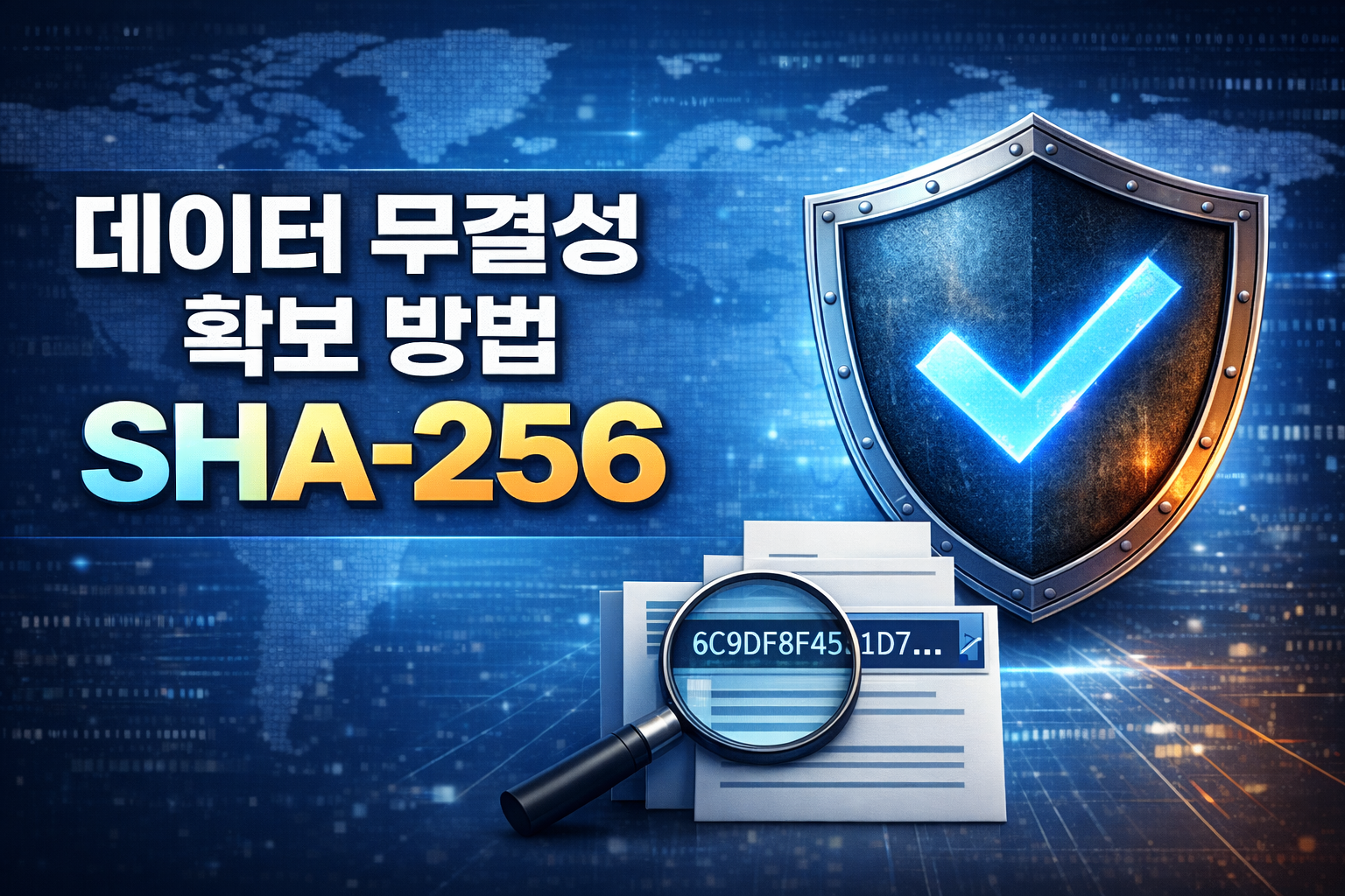 데이터 무결성 확보 방법, SHA-256으로 한 번에 검증
