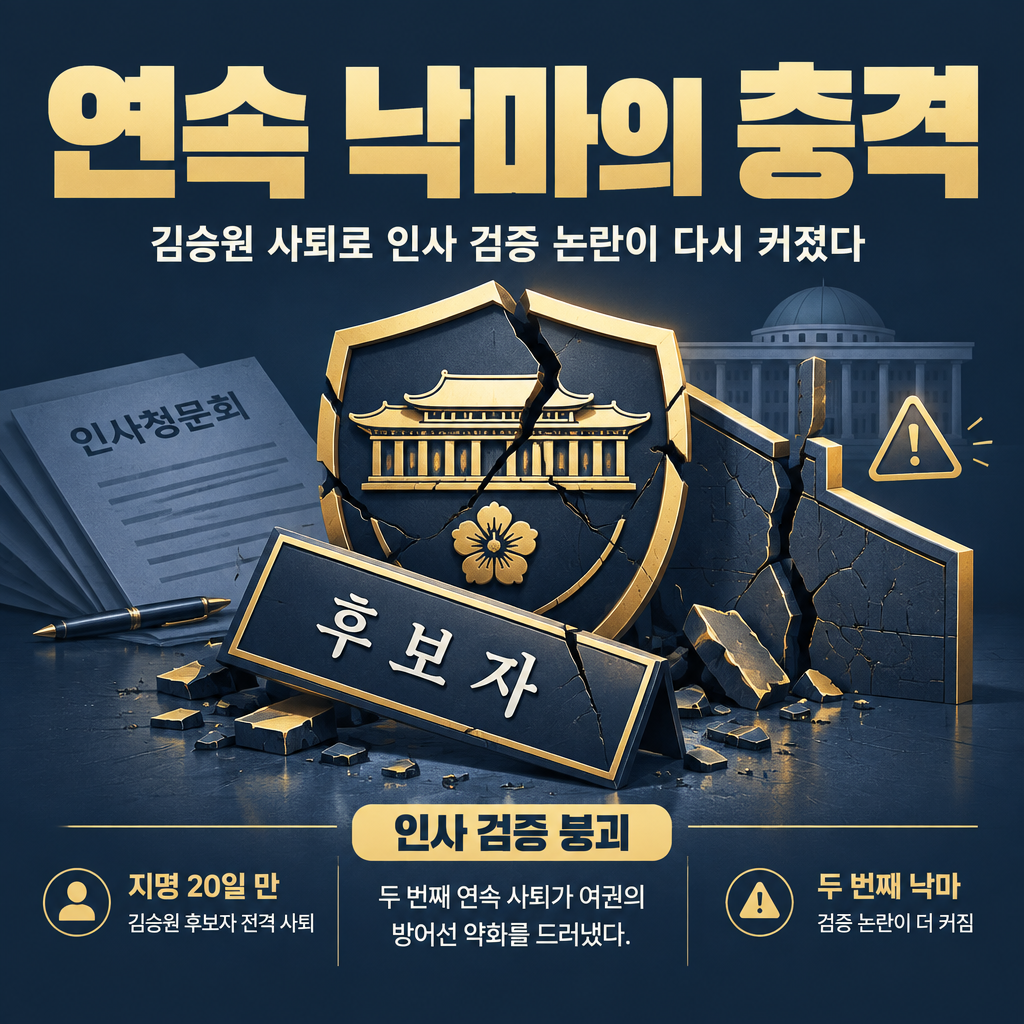 연속 낙마의 충격