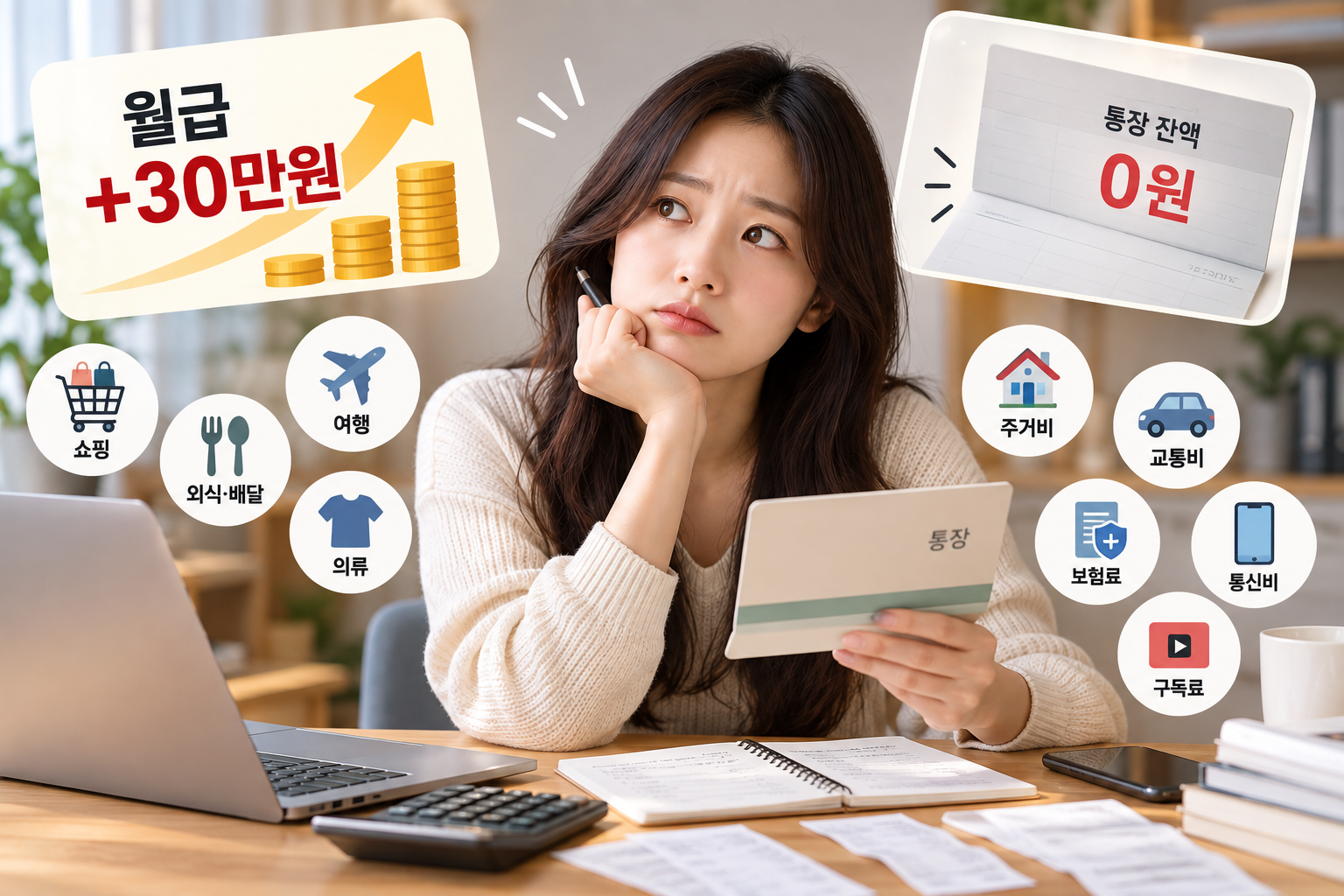 월급이 올라도 돈이 안 모이는 이유 7가지