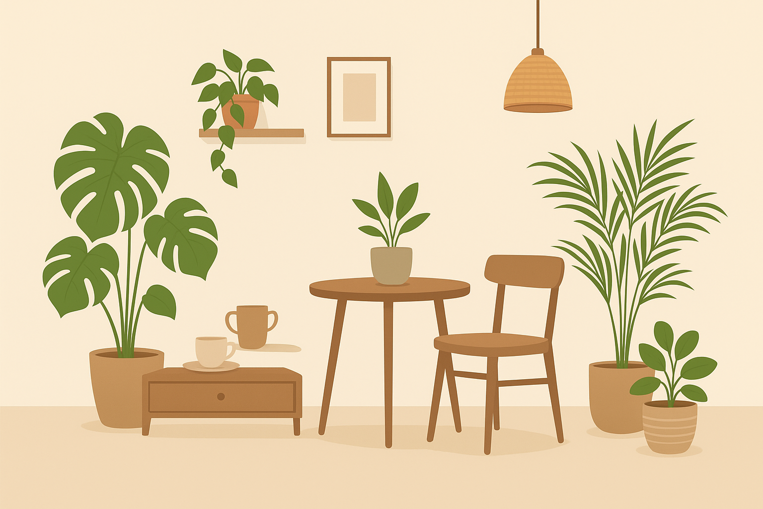 식물로 만드는 홈카페 분위기 연출법