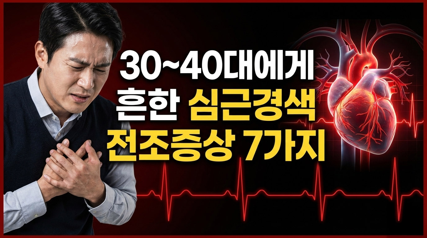30~40대에게 흔한 심근경색 전조증상 7가지