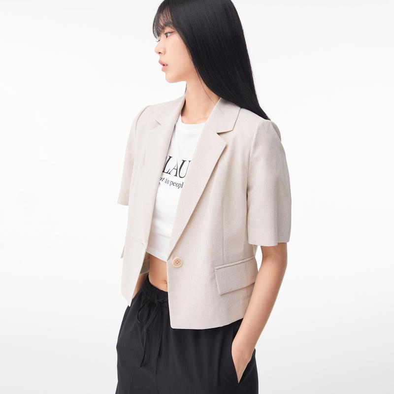 Mixxo 미쏘 N도착 테일러드 싱글 반팔 자켓 MIWJKD70PB