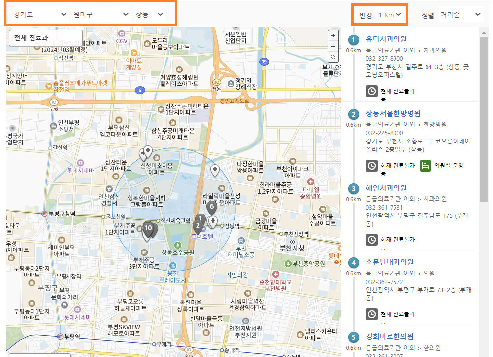 설연휴 문여는 병원 및 약국