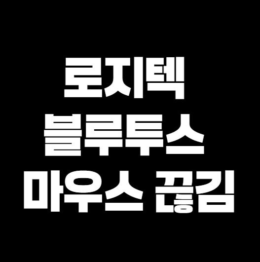 로지텍 블루투스 마우스 끊김, 윈도우 '전원 관리' 설정으로 1분 해결